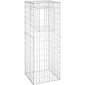 vidaXL Schanskorf paal 50x50x140 cm ijzer