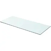vidaXL Wandschap transparant 70x30 cm glas