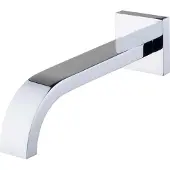 Wiesbaden Inbouwuitloop vierkant 25 cm 1/2" chroom