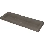 Ink Dock Meubelwastafel 120x40cm Quartz - 1 Kraangat - Beton - 8718835048938 - Rechthoekig - Wastafels, Meubelwastafels