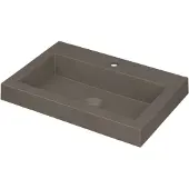 Ink Dock Meubelwastafel 60x40cm Quartz - 1 Kraangat - Beton - 8718835048860 - Rechthoekig - Wastafels, Meubelwastafels