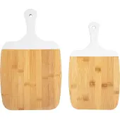 Present Time Snijplankenset - - Gourmet - 38x23 cm - Wit - Bamboe