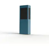 Roger Pradier BRICK² Model 2 Bollard Lamp Blue | Black PMMA