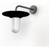 Roger Pradier Cooper Model 2 Wandlamp Velvet Black | Frosted Glass