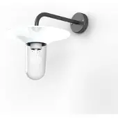 Roger Pradier Cooper Model 2 Wandlamp Traffic White | Clear Glass