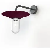 Roger Pradier Cooper Model 2 Wandlamp Wine red | Clear Glass