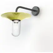 Roger Pradier Cooper Model 2 Wandlamp Glossy Sulfur Yellow | Clear Glass