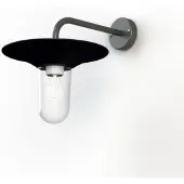 Roger Pradier Cooper Model 2 Wandlamp Velvet Black | Clear Glass