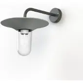Roger Pradier Cooper Model 2 Wandlamp Silk Grey | Clear Glass