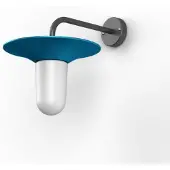 Roger Pradier Cooper Model 2 Wandlamp Matt Azure Blue | Frosted Glass