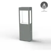 Roger Pradier Tetra Model 2 Sokkellamp Metal Grey | Built-in LED Sym 12W
