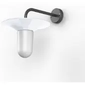 Roger Pradier Cooper Model 2 Wandlamp White Enamelled Steel | Frosted Glass