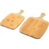 Present Time cutting board set gourmet brown