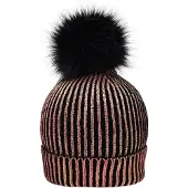 Myrtle beach Vrouwen/dames Metalen Beanie (Brons / Zwart)