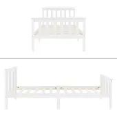 ML-Design Ledikant Max | hout wit 206x98x80 cm bed frames | NADUVI