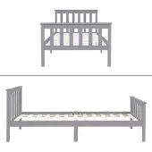 ML-Design Bedframe Max | hout grijs 206x98x80 cm bed frames | NADUVI