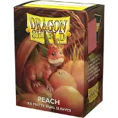 Dragon Shield Dubbele Matte Perzikkleurige Piip-kaarthoezen 100 Zakjes
