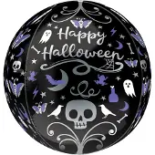 Anagram Folieballon Moonlight Halloween 40 X 38 Cm Zwart/paars