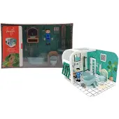 Jouéco speelset badkamer junior karton/hout 7-delig