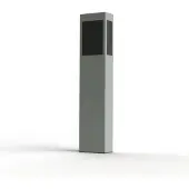 Roger Pradier BRICK² Model 3 Bollard Lamp Silk Grey | Black PMMA
