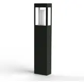 Roger Pradier BRICK² Model 3 Bollard Lamp Dark grey | Clear Glass