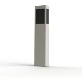 Roger Pradier BRICK² Model 3 Bollard Lamp Pure White | Black PMMA