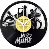 Yesterdays Vinyl Retro - Klok gemaakt van een echte LP - Met geschenkverpakking - Jazz Music