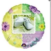 Anagram folieballon - New Baby , geboorte baby - leeg