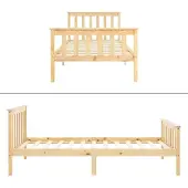 ML-Design Bedframe Max 90 x 200 cm | hout naturel 206x98x80 cm bed frames | NADUVI