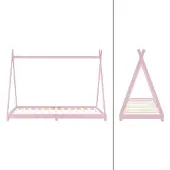 ML-Design Kinderbedframe Tipi | hout roze 98x208x157 cm bed frames | NADUVI