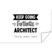 PosterMonkey Poster Quote - Architect - Studeren - 180x120 cm XXL