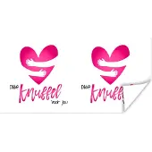 PosterMonkey Poster Beterschap - Quote - Knuffels - 80x40 cm