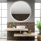 Gliss Design Spiegel oko rond led verlichting 100 cm incl. Verwarming