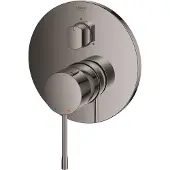 GROHE essence afdekset voor inbouw mengkraan met 3-weg omstelling, hard graphite