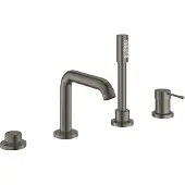 GROHE essence afbouwdeel voor 4-gats badrandcombinatie met omstelling, geborsteld hard graphite