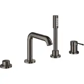 GROHE Essence badrandcombinatie - met omstel - inclusief staafhanddouche - hard graphite 25251A01