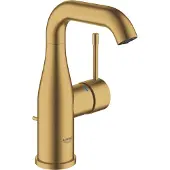 GROHE Essence Wastafelkraan Opbouw - uitloop 11.4cm - M-size - hoge draaibare uitloop - waste - brushed cool sunrise (goud) 24173GN1