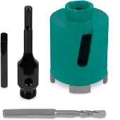 Vonroc Diamant dozenboor SDS-Plus – 68mm - Universeel – Incl. diamantboor, centreerboor, uitdrijfpen en SDS-plus adapter
