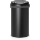 Brabantia Afvalbak Touch Bin - Staal - Mineral Moonlight Black - 40x40x71cm - 60l