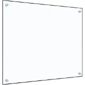 vidaXL Spatscherm keuken 70x60 cm gehard glas transparant
