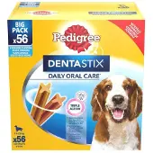 Pedigree Dentastix Medium Kauwstaaf - Gebitsverzorgende Hondensnack - 56 Stuks