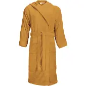 The One Towelling Badjas Capuchon - Honing geel - S/M