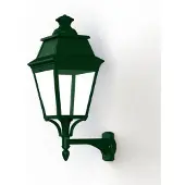 Roger Pradier Avenue 3 Model 4 Wandlamp Clear Glass Built-in LED 3000K Warm-White 35W | Fir green