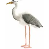 Hansa knuffel Blauwe reiger - Pluche vogel van 70 cm - Levensecht