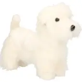 Hansa pluche West Highland Terrier - knuffelhond - 26 cm - levensecht - realistisch