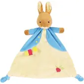 Jemini Pieter Konijn knuffeldoekje - 29 cm -pluche - haas tuttel - baby knuffeltje - baby geboorte kraamcadeaus