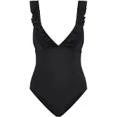 Shiwi BOBBY - Badpak - Spaghetti bandjes - Zwart - 42