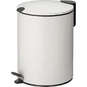 kela Pedaal Afvalemmer, 5 L, Wit - | Mats