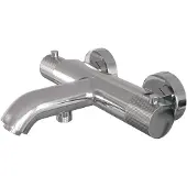 Brauer Chrome Carving thermostatische badkraan chroom