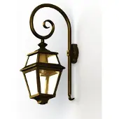 Roger Pradier Place des Vosges 2 Model 2 Wandlamp Gold Patina